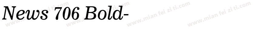 News 706 Bold字体转换